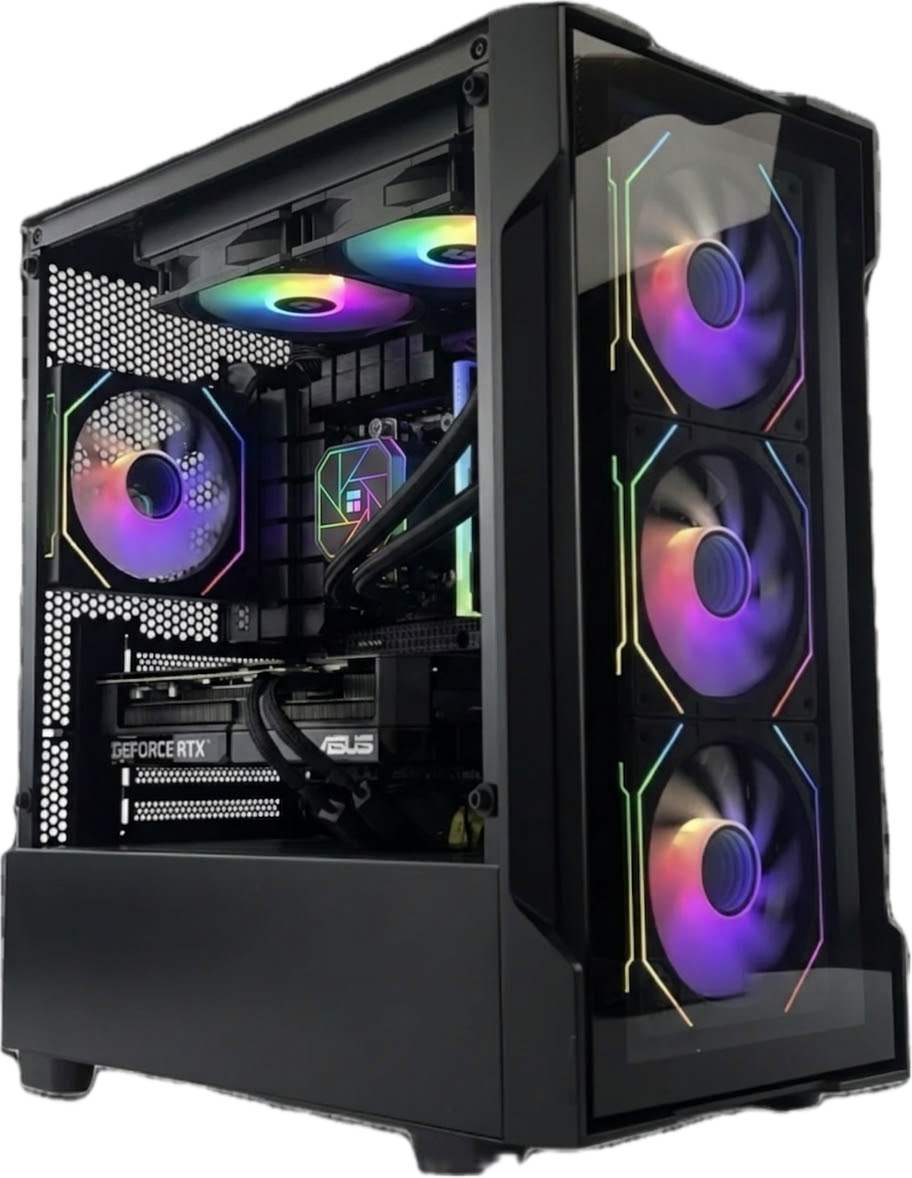 Gaming PC RTX 5070 Ryzen 7 9800X3D 32gb DDR5 1tb NVMe
