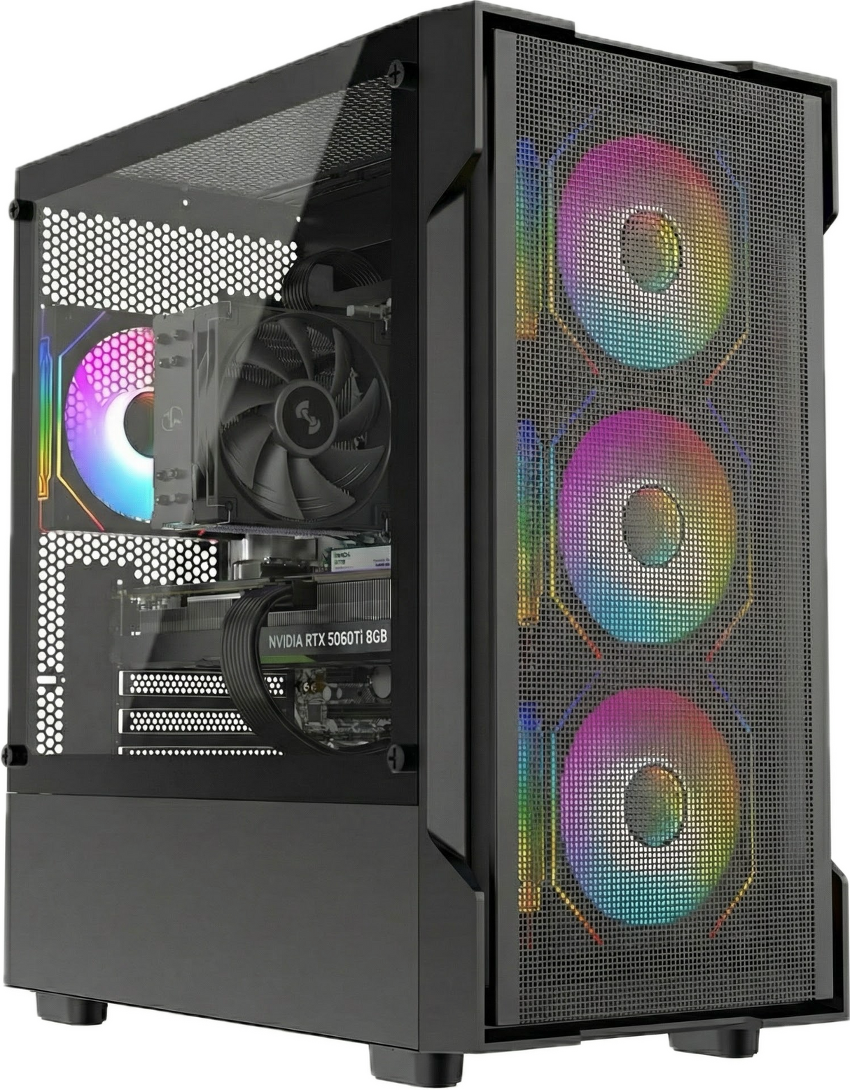 Gaming PC RTX 5060TI Ryzen 5 5500 16gb DDR4 1tb NVMe SSD