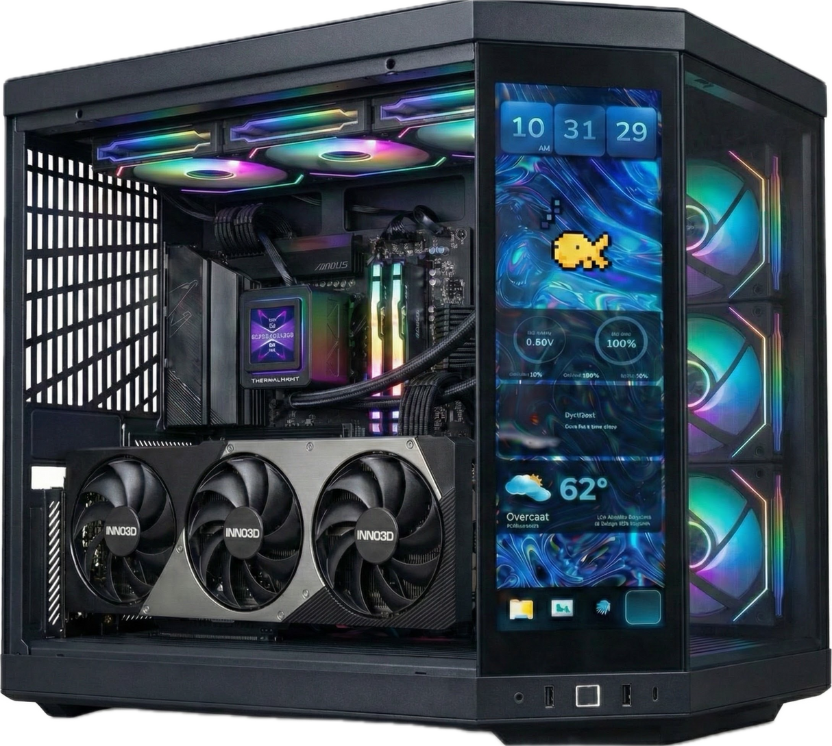 Gaming PC RTX 5080 Ryzen 7 9800X3D 32gb DDR5 1tb NVMe