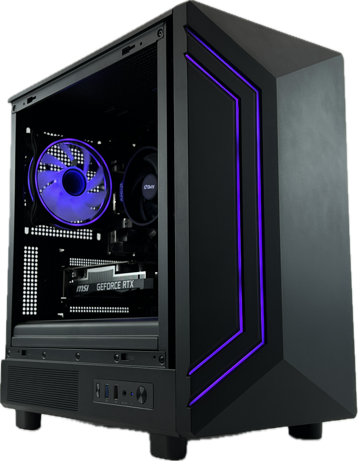 Gaming PC RTX 5060 Ryzen 5 5500 16gb DDR4 500gb NVMe