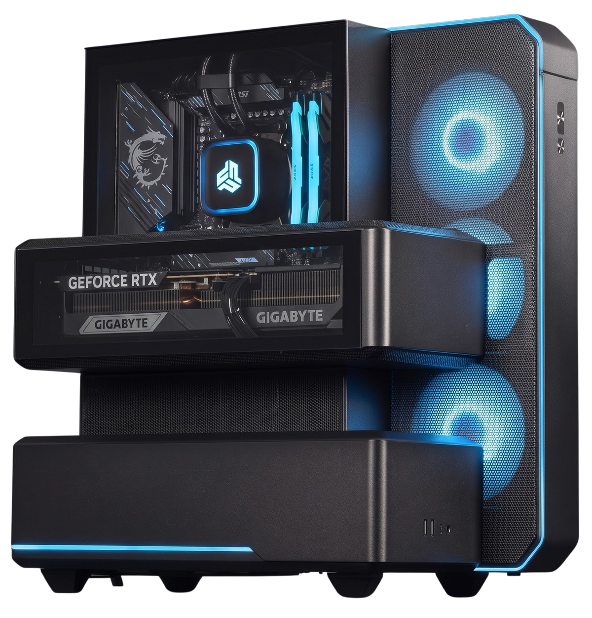Gaming PC RTX 5080 Ryzen 9 9950X3D2 32gb DDR5 1tb NVMe