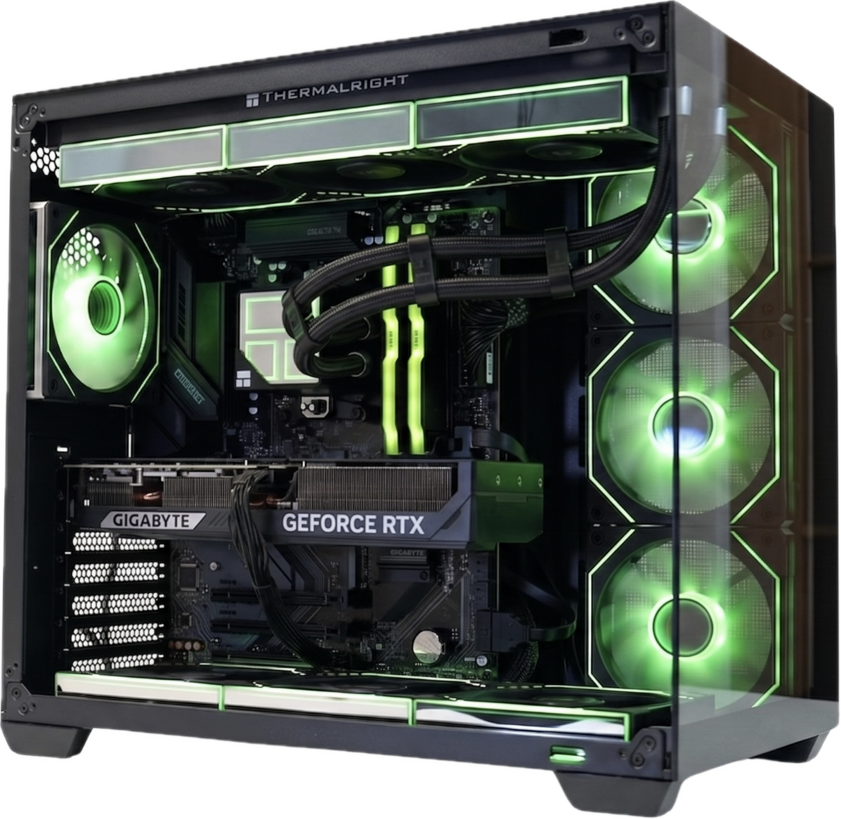 Gaming PC RX 9070XT Ryzen 7 9800X3D 32gb DDR5 1tb NVMe