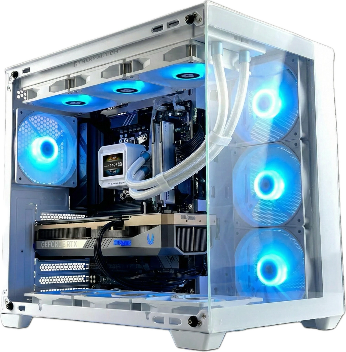 Gaming PC RTX 5080 Ryzen 7 9800X3D 32gb DDR5 1tb NVMe LCD AIO