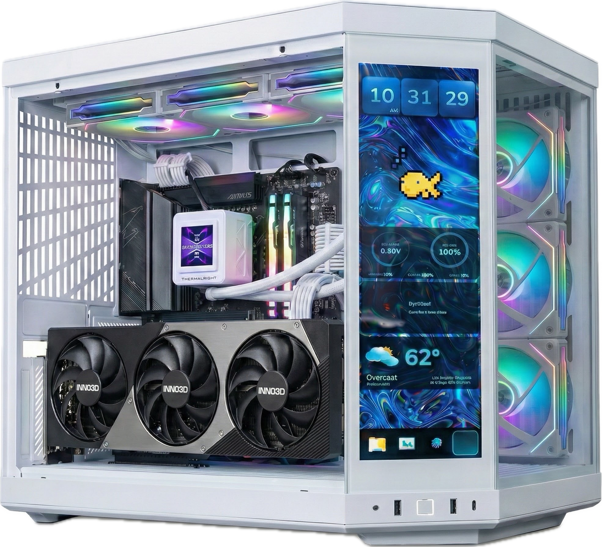 Gaming PC RTX 5080 Ryzen 7 9800X3D 32gb DDR5 1tb NVMe